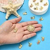 3Pcs 3 Colors Brass Micro Pave Cubic Zirconia Charms KK-YW0004-48-5