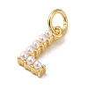 Rack Plating Brass with ABS Plastic Imitation Pearl Charms KK-B092-30L-G-2