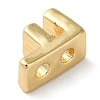 Rack Plating Brass Slide Charms KK-M254-15G-F-2