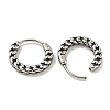 316 Surgical Stainless Steel Hoop Earrings for Women and Men EJEW-D096-15H-AS-2