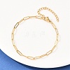 201 Stainless Steel Paperclip Chains Bracelets for Women LS-BJEW-G767-01E-G-3
