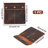 Square Portable Leather Single Watch Pouch Storage Bags ABAG-WH0047-09-2