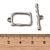 Non-Tarnish 304 Stainless Steel Toggle Clasps STAS-Q324-03P-3