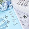 20Pcs 5 Styles Alloy Shoe Charms HJEW-WR00011-4