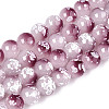 Baking Paint Glass Beads Strands DGLA-N015-10mm-05-1