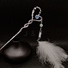 Alloy Feather Hair Sticks PW-WG65369-03-1