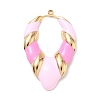 304 Stainless Steel Enamel Pendants STAS-F360-17G-01-1