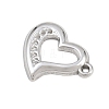 304 Stainless Steel Pendant Rhinestone Settings SA-CBA038A-01D-P-2