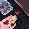 12Pcs 6 Styles Spray Painted Alloy Pendants FIND-BM0001-24-3