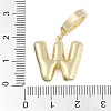 Brass Micro Pave Clear Cubic Zirconia Pendants KK-M289-01W-G-3