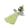 Glass Seed Beads Pendants PALLOY-MZ00381-03-3