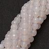 Natural White Agate Beads Strands G-G882-8mm-A06-7-1