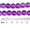 Frosted Transparent Glass Bead Strands GLAA-P065-10mm-15-3