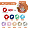  90Pcs 9 Colors Transparent Glass European Beads GLAA-TA0001-79-12