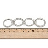 Brass Micro Pave Cubic Zirconia Plain Band Finger Rings for Women RJEW-P160-01I-P-6