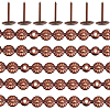 5Bags Flower Iron Decoration Strip FIND-GF0008-41A-R-6