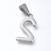 Non-Tarnish 304 Stainless Steel Pendants STAS-L210-05C-P-2