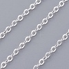 Silver Color Plated Brass Necklaces X-NJEW-SW028-28inch-S-3