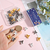 40Pcs 4 Colors Alloy Beads FIND-SC0011-90B-3