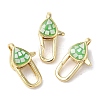 Brass Enamel Lobster Claw Clasps KK-K385-013G-2