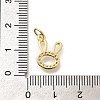 Brass Micro Pave Clear Cubic Zirconia Pendants KK-L225-033G-3