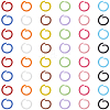 360Pcs 12 Colors Baking Paint Iron Open Jump Rings IFIN-SC0001-89-5