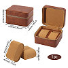 Imitation Leather Double Watch Storage Zipper Boxes CON-WH0089-227B-2