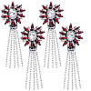 Glass Clothing Patches PATC-WH0028-026F-1