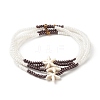Summer Jewelry Starfish Waist Bead NJEW-C00028-01-2