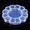 Transparent Plastic Bead Containers CON-YW0001-12-1-2