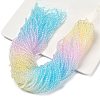 Transparent Painted Glass Beads Strands DGLA-A034-T4mm-A21-1