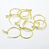 Brass Hoop Earrings X-EC259-G-1