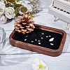 Walnut with Velvet Jewelry Plates for Necklace ODIS-WH0038-184A-02-4