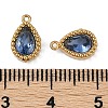 Ion Plating(IP) 304 Stainless Steel Micro Pave Cubic Zirconia Charms STAS-K256-20G-4