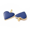 Brass Enamel Pendants KK-P204-14G-D-3