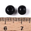 Spray Painted Round Natural Schima Wood Beads WOOD-A018-6mm-03-3