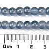 Frosted Transparent Glass Bead Strands GLAA-P065-6mm-10-3
