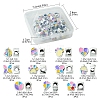 33Pcs 11 Styles CCB Plastic Large Hole Beads DIY-FS0006-72-4