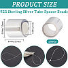 150Pcs 925 Sterling Silver Spacer Beads FIND-CN0001-50-2