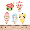 Opaque Resin Enamel Imitation Food Cabochons RE-CBAFAAF-02-3