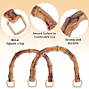 4Pcs 2 Styles Resin Imitation Bamboo Bag Handles DIY-BBC0002-90B-6