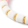Handmade Polymer Clay Beads Stretch Bracelets Sets BJEW-JB06427-04-9