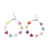 Dyed Synthetic Turquoise Round Butterfly Beaded Anklets AJEW-AN00710-2
