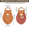 8Pcs 4 Colors Cowhide D Buckle FIND-BBC0003-75A-2