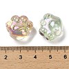 UV Plating Transparent Rainbow Iridescent Acrylic Beads TACR-R001-02A-4