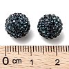 Half Drilled Czech Crystal Rhinestone Pave Disco Ball Beads RB-A059-H10mm-PP9-207-3