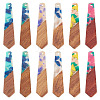 12Pcs 6 Colors Resin and Walnut Pendants FIND-TA0006-36D-3