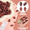 4Bags 2 Styles Opaque Acrylic European Large Hole Beads SACR-HY0001-09-3