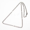 Tarnish Resistant 304 Stainless Steel Rolo Chain Necklaces NJEW-L349-02P-2