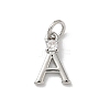 Brass Micro Pave Clear Cubic Zirconia Charms KK-A273-01P-2